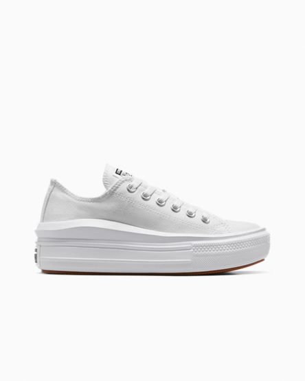 Zapatos Plataforma Converse Chuck Taylor All Star Move Bajas Mujer Blancas | PE P58L42